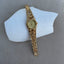 Vintage Geneva Quartz Women’s Watch – Textured Gold Tone Bracelet, Statement Retro Timepiece