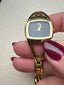 Y2K Guess Clean Black and Diamond Gold Watch