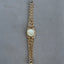 Vintage Geneva Quartz Women’s Watch – Textured Gold Tone Bracelet, Statement Retro Timepiece