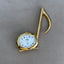 Vintage Musical Note Quartz Desk Clock – Gold Tone “Do Re Mi” Solfège Music Symbol Timepiece