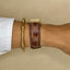 Vintage Lorus Mickey Mouse Watch – Gold-Tone Case with Brown Leather Strap * Disney Collectible