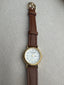 Sleek Elegant Dainty Alba Brown Leather Marchioness Watch