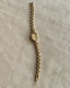 Dainty Gold Minimalist, Oval Crystal Braided Watch