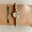 Rare Beaded Two Tone Bracelet Seiko in Mint Condition