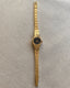 Vintage Everyday Wear Black and Gold Helbros Wristwatch