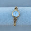 Dainty Floral Regal Jupiter Pink Gem Vintage Gold Watch