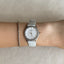 Stunning Skagen Diamonds Round, White Genuine Leather Wrist Watch