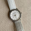 Stunning Skagen Diamonds Round, White Genuine Leather Wrist Watch