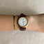 Vintage Seiko Luxe Genuine Leather Wrist Watch