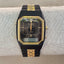 Vintage Benrus Quartz Watch | Black & Gold Rectangular Dial | Retro 80s Style | Two-Tone Metal Band | Men’s or Unisex Watch
