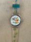 Winnie the Pooh & Piglet Watch – “Take My Hand” Quote – Clear Leaf Band Disney Collectible