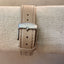 Original Grain Women’s Minimalist Watch – Rose Gold Markers – Wood Inlay Bezel – Beige Leather Band – New with Tag