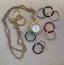 Vintage Vivani Necklace Watch with Interchangeable Bezels – 10 Colorful Snap-On Rings – Quartz Pendant Watch – 1980s-90s Gift Set