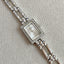 Y2k Vintage Crystal Quartz, Ann Klein Silver Tone