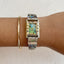 Vintage Iridescent Roman Numeral Abalone Shell Golden Watch