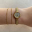 Rare Dainty Braided 18k Gold Longines Coronation Gold 17 Jewel