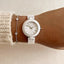 Ceramic Y2K Vintage White DKNY Analog Ladies Wrist Watch