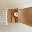 Vintage Inspired Angel Heart Rose Gold Ladies Wrist Watch