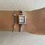 Chic Square Vintage Next Silver Tone Cuff Bracelet Watch