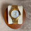 Swiss Pearl & Gold Forbel Crystal Watch