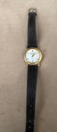 Gucci 1990's Vintage Women’s Quartz Watch | Gold-Tone Bezel | Black Leather Band | Classic Design