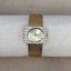Caitlyn Minimalist Gold Square Watch | Crystal Halo Mesh Bracelet | Elegant Vintage Women’s Quartz Timepiece