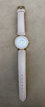 Anne Klein Diamond Accent Watch | Blush Pink Leather Band | Minimalist Gold Trim | Grace Dreams Vintage