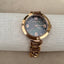 Liz Claiborne Gold Chain Link Watch | Black Mother-of-Pearl Dial | Vintage-Inspired Bracelet Watch | Grace Dreams Vintage