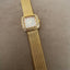 Caitlyn Minimalist Gold Rhinestone Watch | Square Crystal Face | Mesh Bracelet Women’s Watch