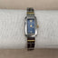Citizen Quartz Two-Tone Rectangular Women’s Watch | Blue Dial | Silver & Gold Bracelet