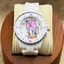 Disney Women's White Watch Featuring Daisy Duck – Playful