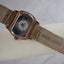 Jennifer Lopez 2000s Vintage Rose Gold Tone Leather Cuff Watch