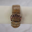 Jennifer Lopez 2000s Vintage Rose Gold Tone Leather Cuff Watch