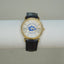 Wesley College Athletics Commemorative Watch | Gold Tone Dress Watch | College Alumni Gift | Leather Strap Watch