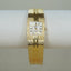 Vintage Arimex Fashion Gold Tone Bracelet Watch | Textured Art Deco Style | Hong Kong Quartz Women's Watch