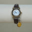90s Vintage Petite Analog Watch with Unique Coin Charm