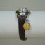 90s Vintage Petite Analog Watch with Unique Coin Charm