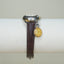90s Vintage Petite Analog Watch with Unique Coin Charm
