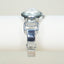 Via Nova Silver Tone Cutout Link Bangle Watch