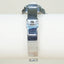 Via Nova Silver Tone Cutout Link Bangle Watch