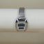 Silver-Tone Digital Mesh Watch