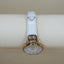 Anne Klein Gold Tone White Genuine Leather Watch