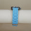Geneva Sky Blue Silicone Rhinestone Watch