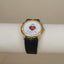 Vintage 1990s JM Jacmor "LOVE" Fashion Watch – Genuine Black Leather Band