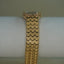 Caitlyn Minimalist Gold & Green Gemstone Accent Watch