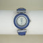 Ashley Please Blue Enamel & Leather Watch