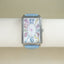 Pastel Multi-Color Art Deco Style Watch with Sky Blue Strap
