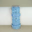 Pastel Multi-Color Art Deco Style Watch with Sky Blue Strap