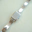 1990s Vintage Anne Klein Dainty Square Cuff Watch w/ Extra Link