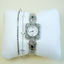 Vintage 80s Silver Expandable  Butterfly Watch